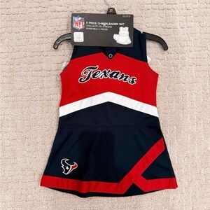 NFL Texans Girls Cheer Set - Red, Navy, White
